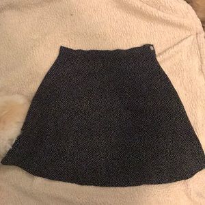 High waisted polka dot circle skirt